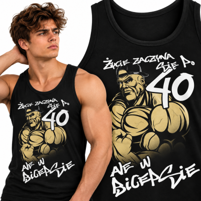 TANK TOP NA SIŁOWNIĘ   ZYCIE PO 40-TCE